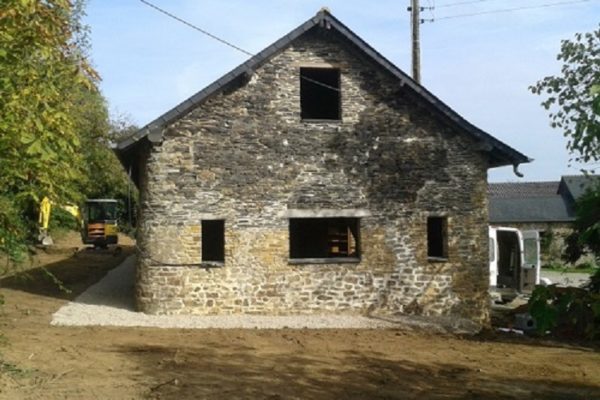 Renovation de longere avant apres facade